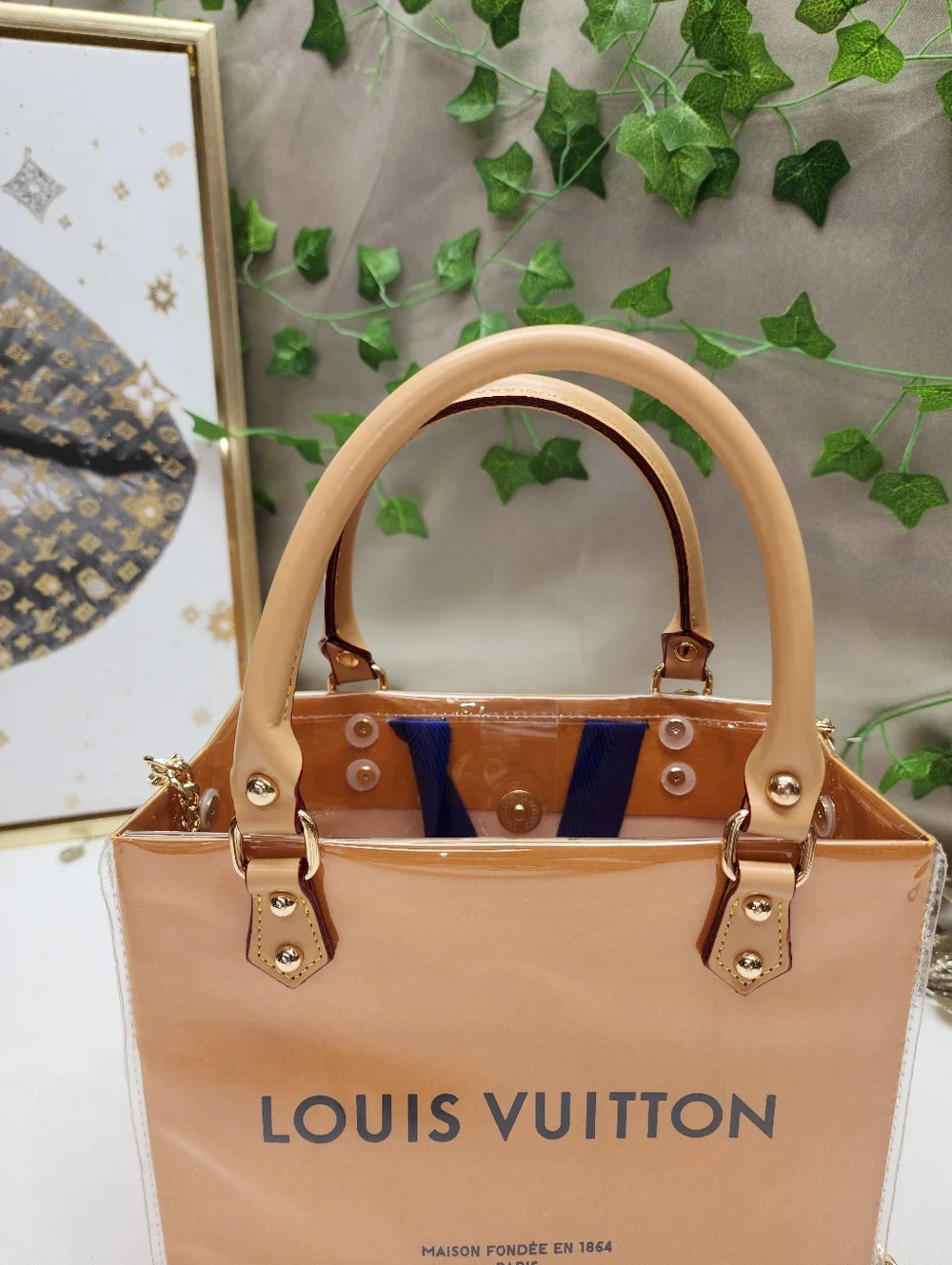 Authentic Louis Vuitton Retail Shopping Bag in A PVC Tote - Picture 9 of 12